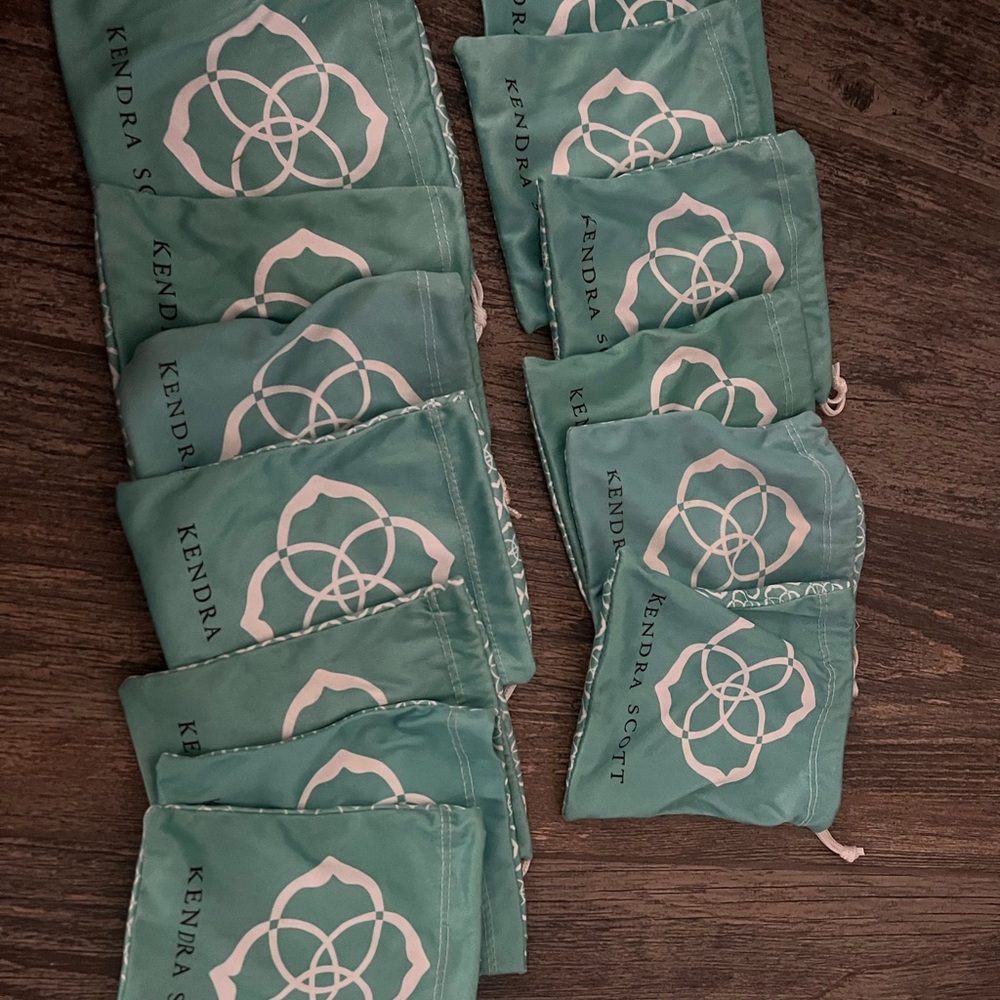 Kendra Scott Teal Jewelry Pouches